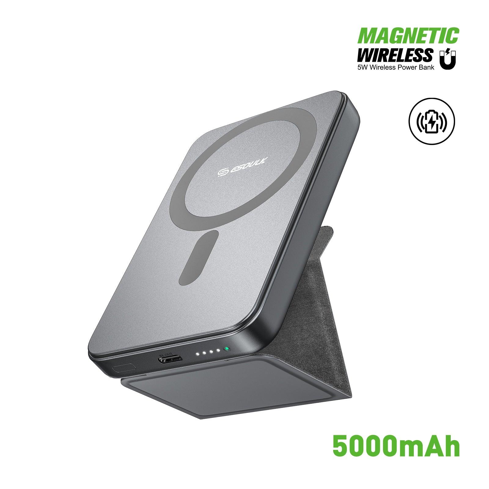 Esoulk Foldable Wireless Charger with Power Bank 5000 mAh - Best Cell Phone Parts Distributor in Canada, Parts Source Esoulk Foldable Wireless Charger with Power Bank 5000 mAh - Best Cell Phone Parts Distributor in Canada, Parts Source